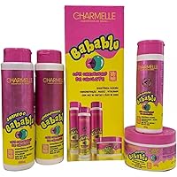 Kit Capilar Charmelle Babablu Tutti Frutti com 4 Itens (Shampoo e Condicionador e Mascara e Finalizador)