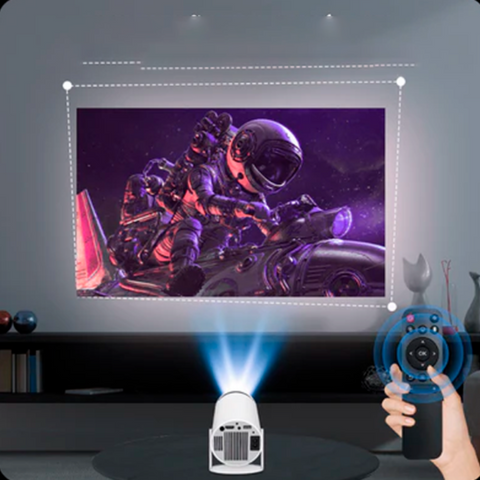 Projetor Portátil Cinemax 4K 150 POLEGADAS